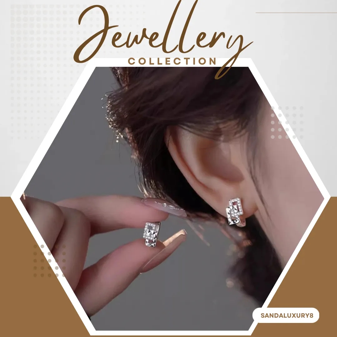 Silver Loop Earrings - image 1