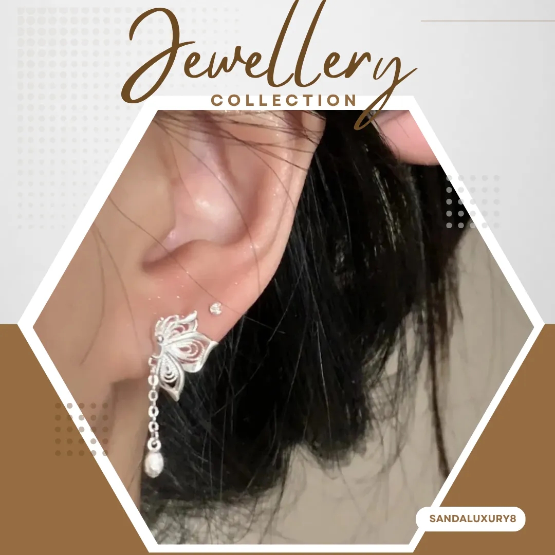 Butterfly Dangle Earrings - image 1