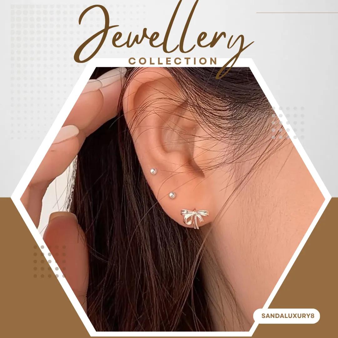 Minimalist Silver Stud Earrings