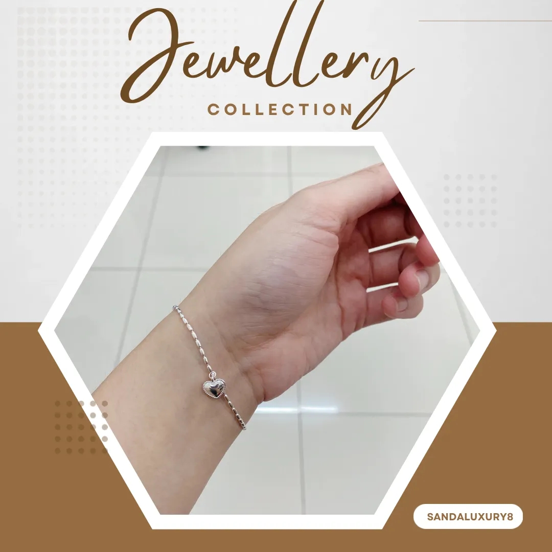 Silver Heart Charm Bracelet - image 1