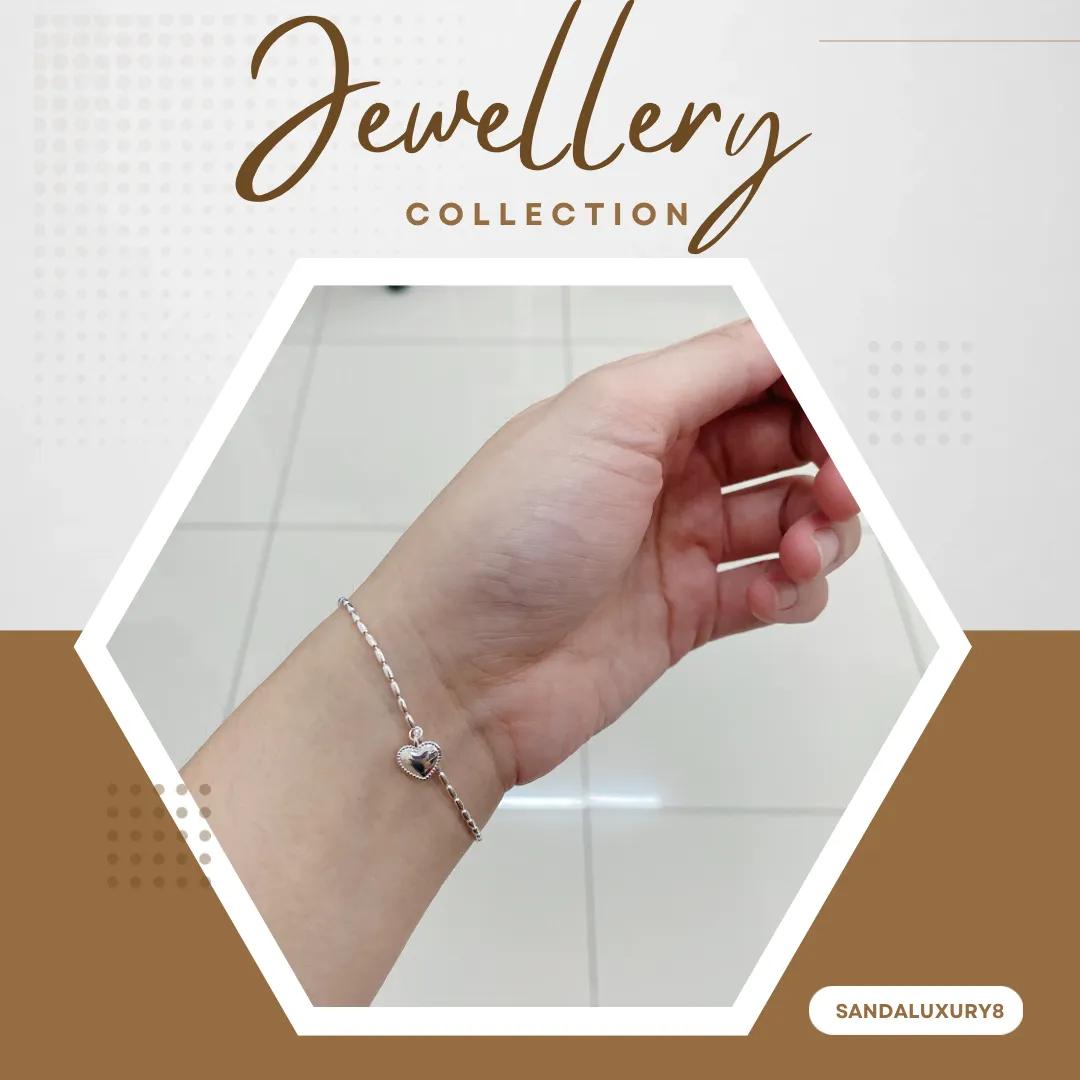 Silver Heart Charm Bracelet