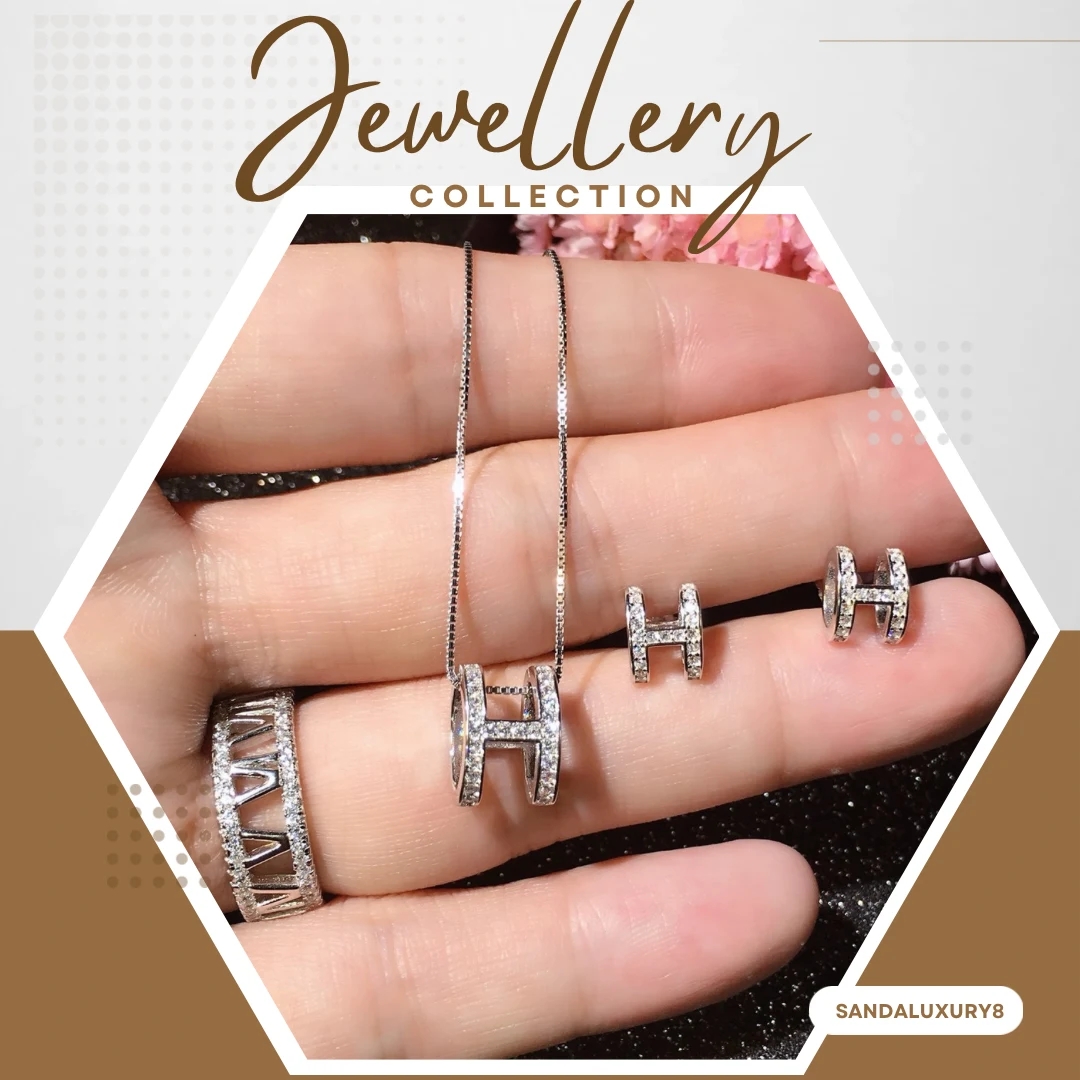 H Silver Necklace - image 1