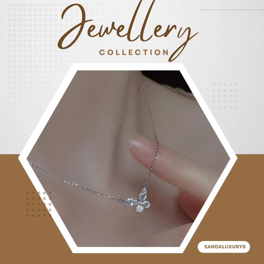 Zircon Butterfly Necklace