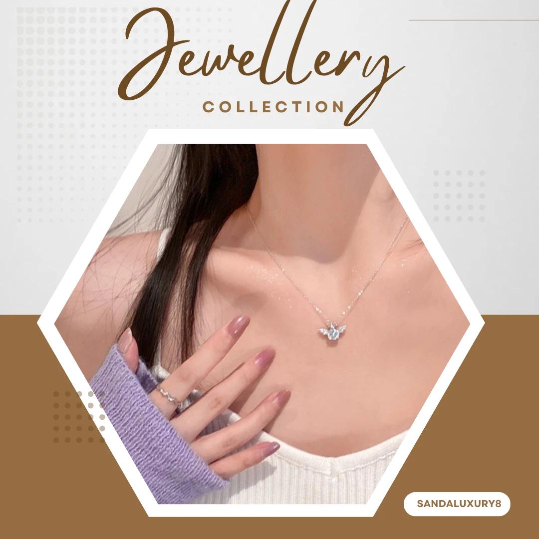 Elegant Silver Angel Wing Necklace