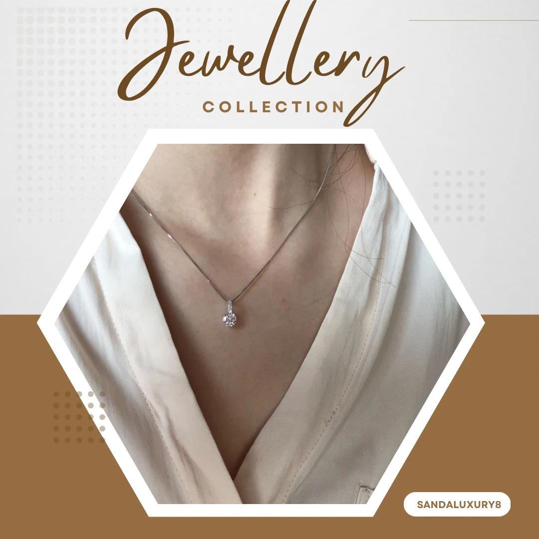 Simple Zircon Pendant Necklace