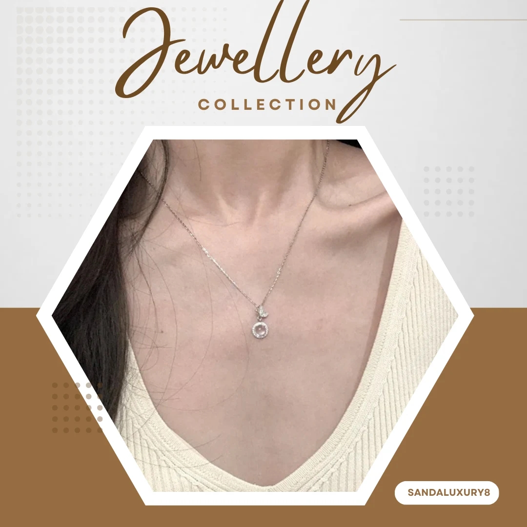 Delicate Silver Moon Necklace with Sparkling Crystal Accent - image 1