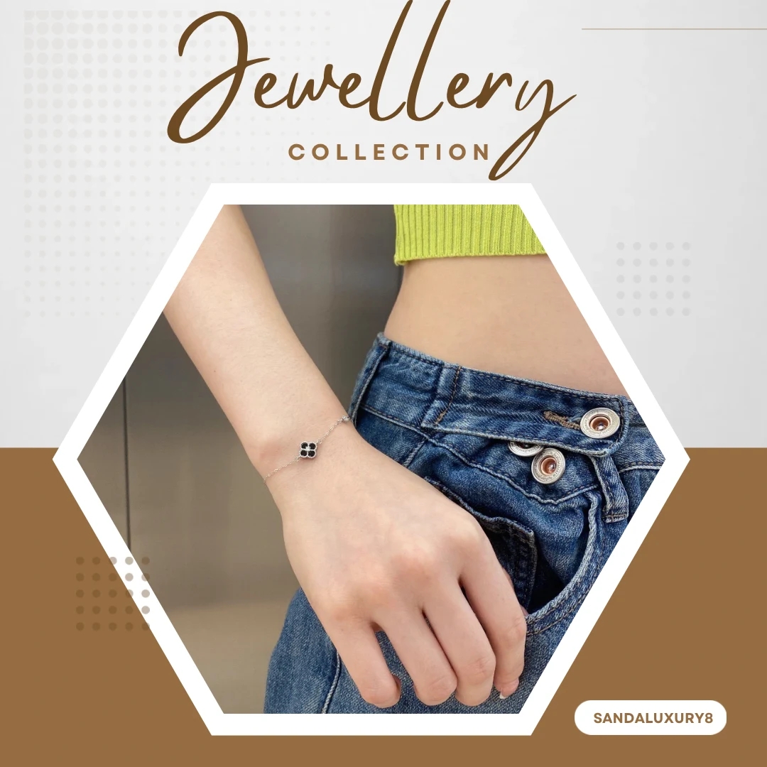 Silver Black Cubic Zirconia Bracelet - image 1