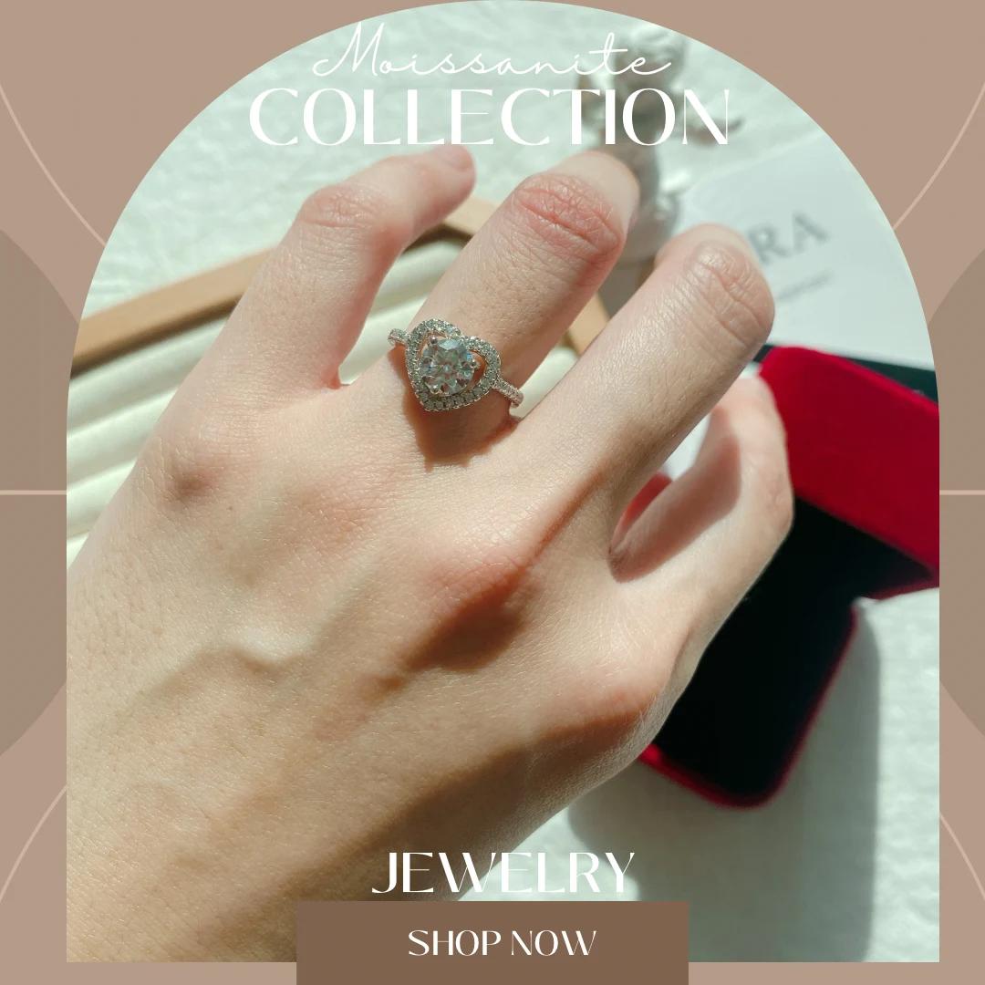 Moissanite Heart Ring BTJZ-030
