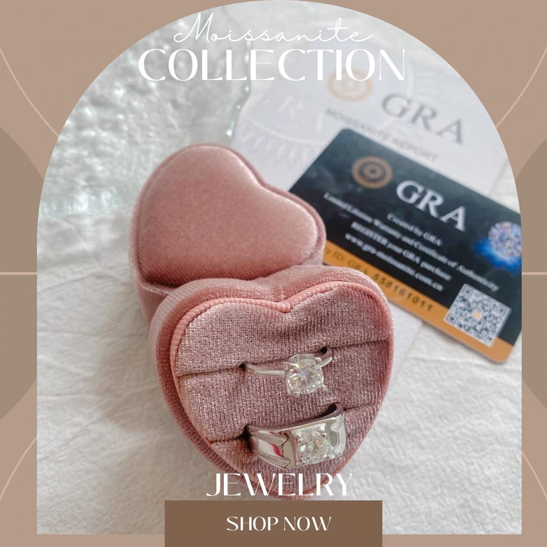 Moissanite Couple Engagement Ring Collection 【FREE Size Adjustable】