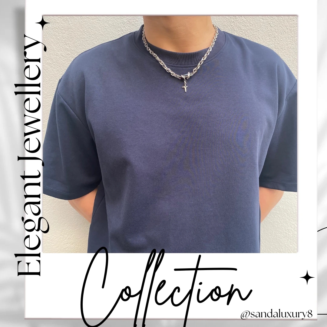 Titanium Steel Chain with Cross Pendant Necklace - image 1